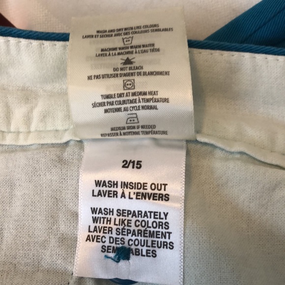 DENVER HAYES MEN’S 42 FLAT FRONT SHORTS OCEAN BLUE 5 POCKET SHARP CASUAL #086 - Picture 5 of 16